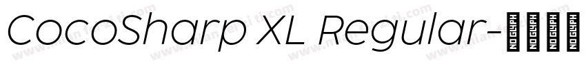 CocoSharp XL Regular字体转换